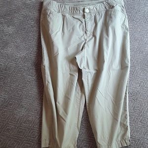 Beige capri pants